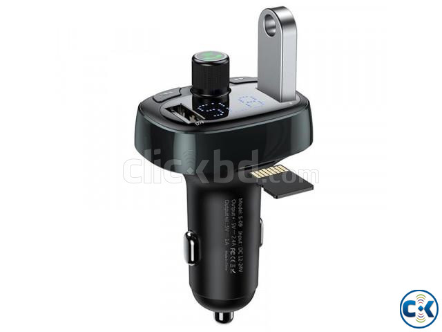 Baseus S09A Bluetooth Car Charger FM Transmitter MP3 Player | ClickBD large image 1