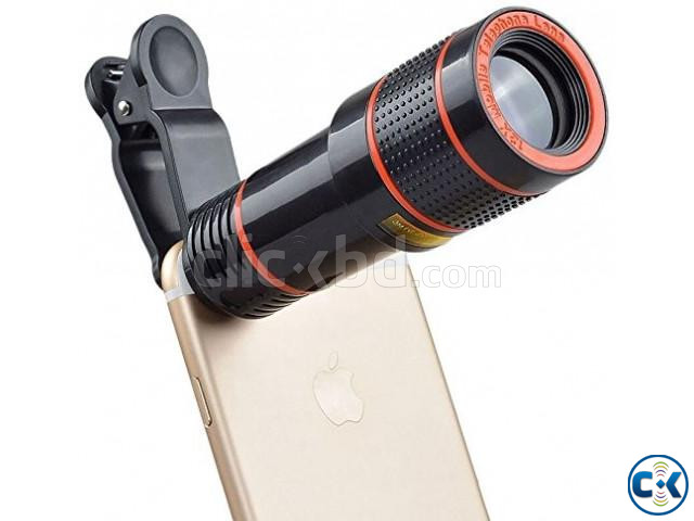 12x Telephoto Mobile Phone Optical Zoom Telescope Lens Chg | ClickBD large image 1