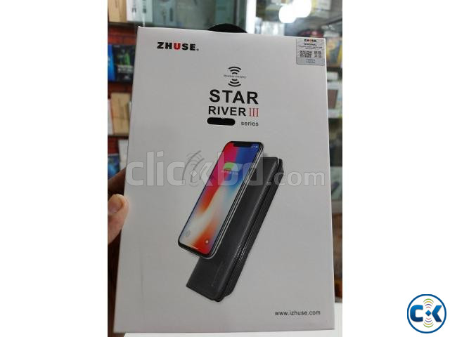Zhuse Star River Series 3 Wireless Power Bank Leather Wallet | ClickBD large image 1