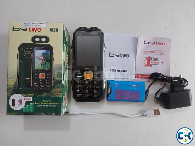 Bytwo Dual Sim Power Bank Phone 5200mAh Battery | ClickBD large image 4