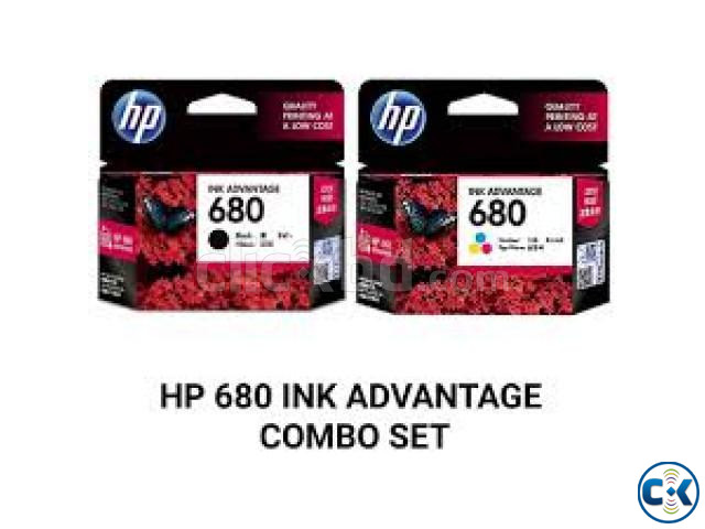 HP Genuine 680 Ink Adventage Cartridge Black and Color | ClickBD large image 1