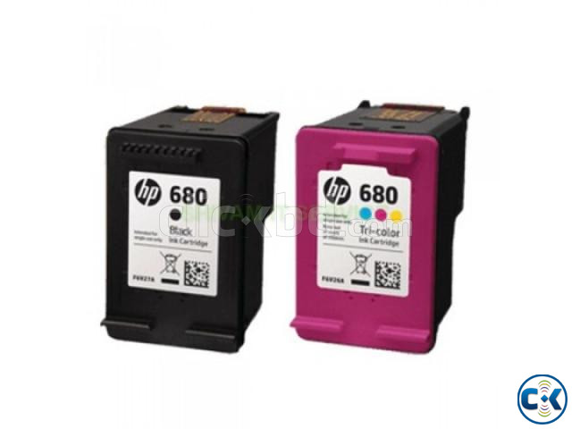 HP Genuine 680 Ink Adventage Cartridge Black and Color | ClickBD large image 2