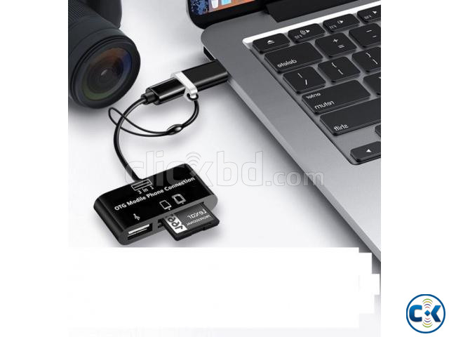 3 In 1 Mobile OTG Card Reader For Micro USB Port And Type-C | ClickBD large image 2