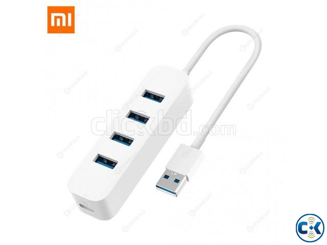 Xiaomi 4 Ports USB3.0 Hub with Stand-by Power Supply Interfa | ClickBD large image 0