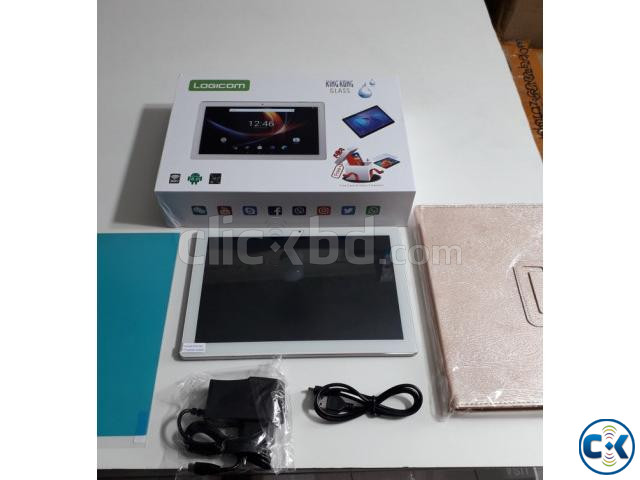 Logicom 10 Inch Wifi Tablet Pc 1GB RAM IPS Display Free Lath | ClickBD large image 1
