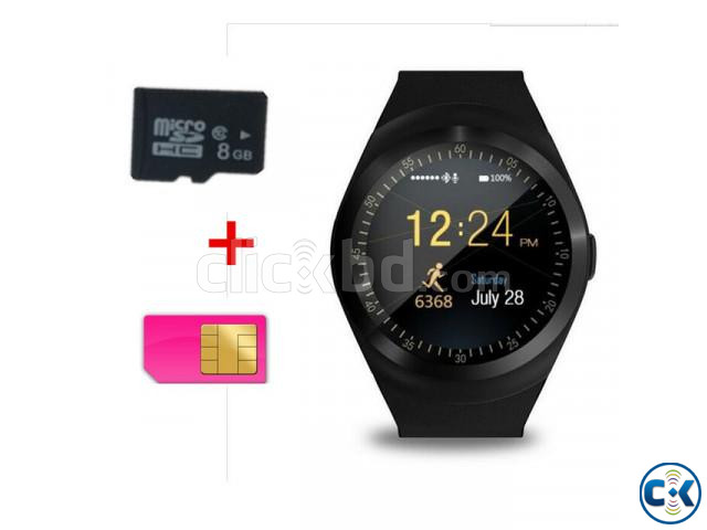 Y1 Smart watch Touch Round Display Call Sms Camera Bluetooth | ClickBD large image 0
