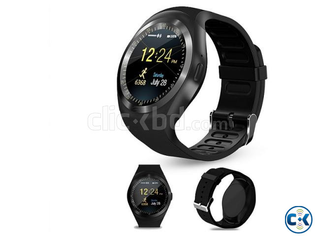 Y1 Smart watch Touch Round Display Call Sms Camera Bluetooth | ClickBD large image 1