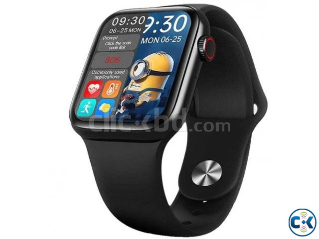 HW16 Smart watch Bluetooth Calling Fitness Tracker - Black | ClickBD large image 0