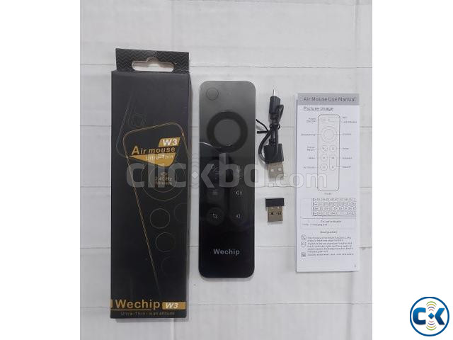 Wechip W3 Air Mouse Voice Control With Keyboard Rechargeable | ClickBD large image 1
