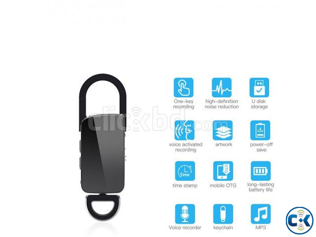 AR430 Voice Recorder Keychain 4GB Metal Body Mp3 Music Optio | ClickBD large image 0