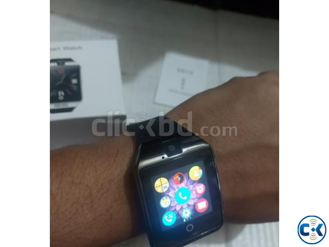 Q18 Smart Mobile Watch Full Touch Single Sim Smart watch | ClickBD large image 1