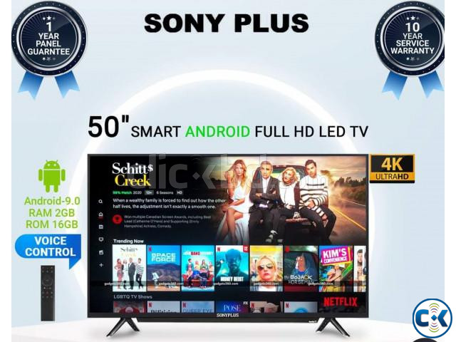Sony Plus 50 4k Video Voice Control Android Smart TV | ClickBD large image 0