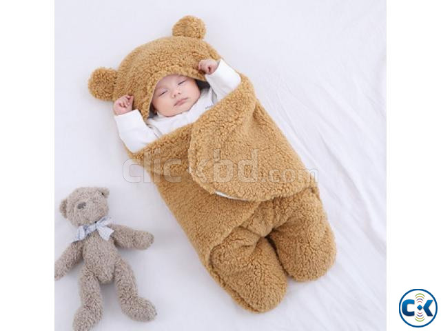 Baby Sleeping Bag Ultra-Soft Fluffy Fleece Newborn Receiving | ClickBD large image 1