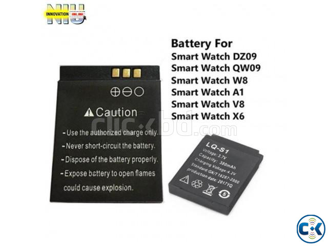 DZ09 T8 V8 A1 Y1 Q18 X 6 Smart Watch Extra Battery | ClickBD large image 1
