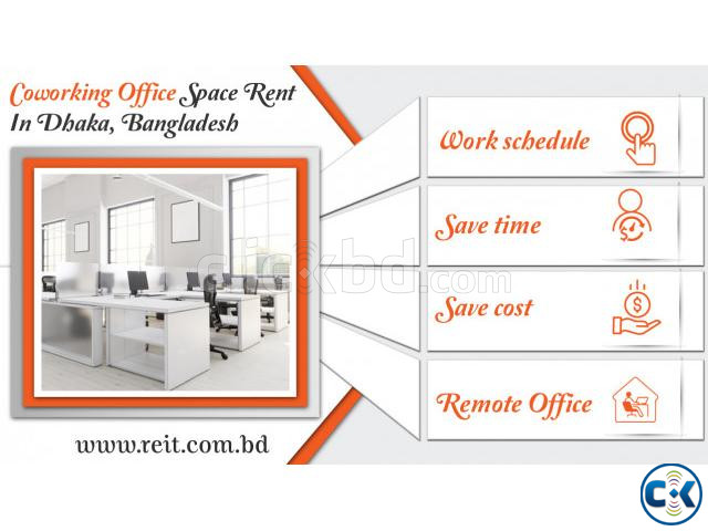 Fully Furnished Co-working Office Space Rent In Dhaka | ClickBD large image 0