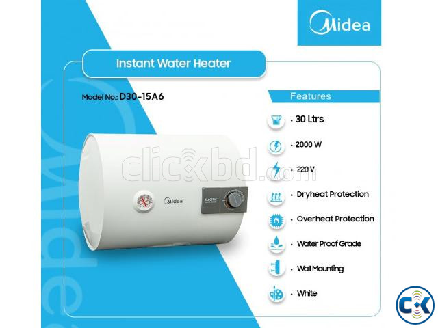 MIDEA 30 LITERS D30-15A6 WATER HEATER Energy Saving GEYSER | ClickBD large image 0