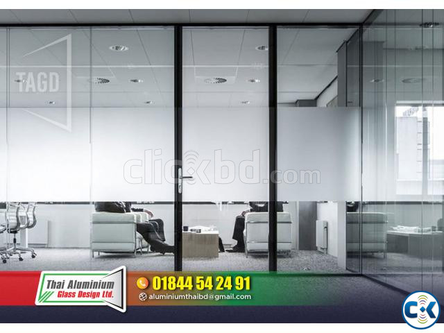 Office Thai Glass Patision Cutting Wall Glass Spider Glass | ClickBD large image 2