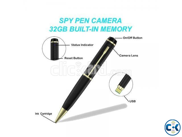 Spy Pen Camera -Black-Silver | ClickBD large image 2