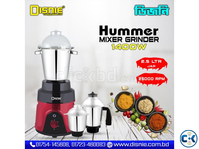 Disnie Mixer Grinder Blender Hummer - 1400w | ClickBD large image 0