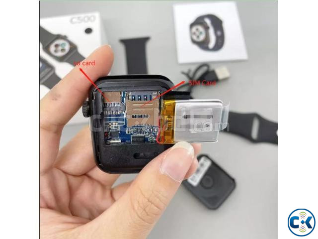 C500 Plus Smart Watch SIM Card Memory Supported | ClickBD large image 3