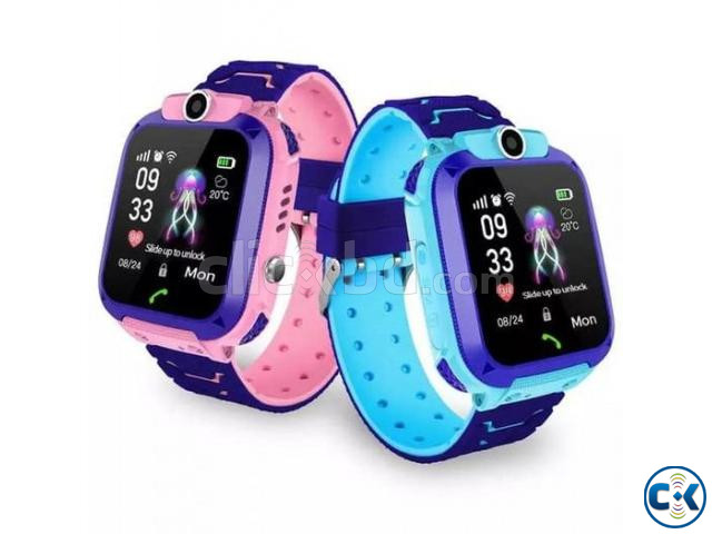 Q12 Kids GPS Smart watch Touch Sim Supported | ClickBD large image 2