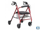 Portable Rollator with Seat Folding Rollator for Elderly