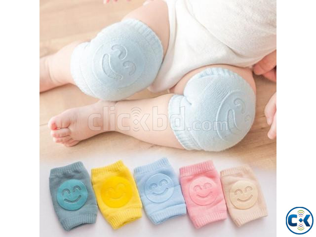 1 Pair Newborn Baby Leg Warmers Anti Slip Baby Knee Guard Kn | ClickBD large image 0