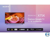 SONY X75K 43 INCH BRAVIA LED 4K UHD HDR GOOGLE TV
