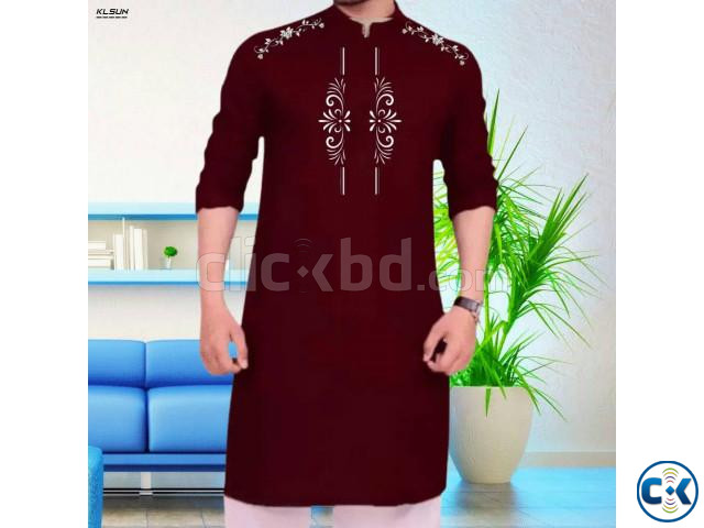 Printed Stylish Cotton Panjabi for Men | ClickBD large image 0