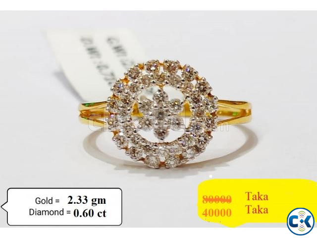 Diamond With Gold Ring 50 0FF | ClickBD large image 0