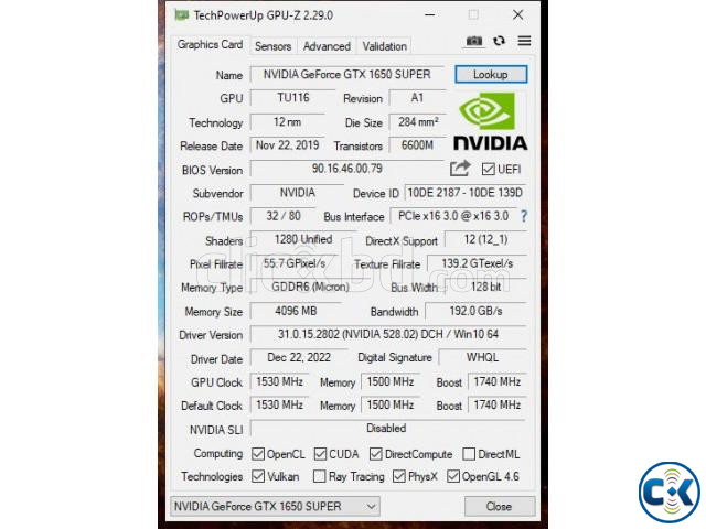 GALAX GeForce GTX 1650 Super EX 4GB GDDR6 | ClickBD large image 2