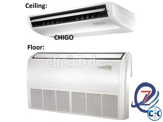 3.0 Ton CHIGO Cassette Ceiling Type Air Conditioner | ClickBD large image 0