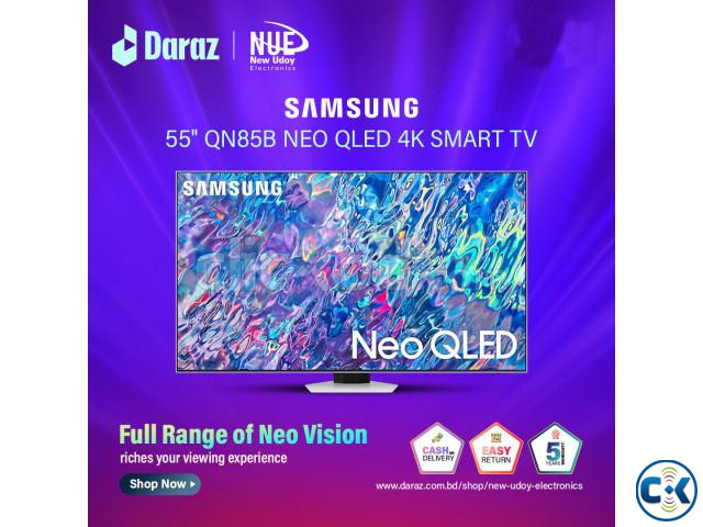 Samsung 55 inch QN85B Neo 4 side Bezel-less QLED TV 2022  | ClickBD large image 0