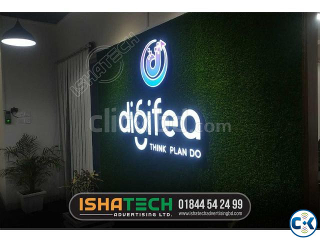 Acrylic High Letter LED Sign 3D Sign Letter Arrow Sign Board | ClickBD large image 0