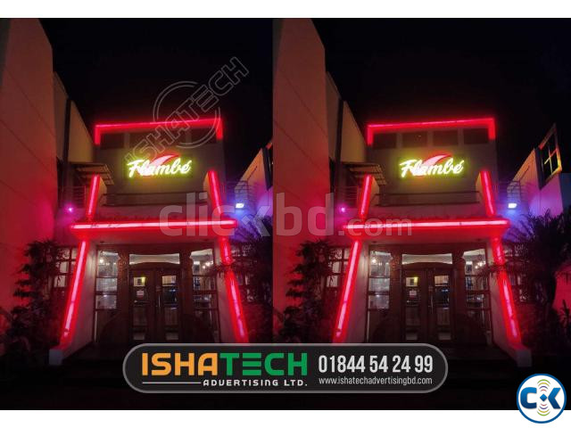 Acrylic Sign Acp Off Cutting Sign Branding for Outdoor Led | ClickBD large image 3