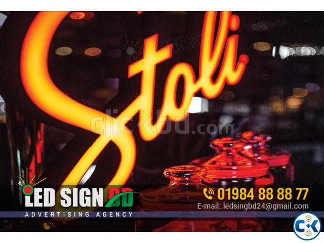 Acrylic Letter LED Sign 3D Sign Letter Arrow Sign Board | ClickBD large image 0