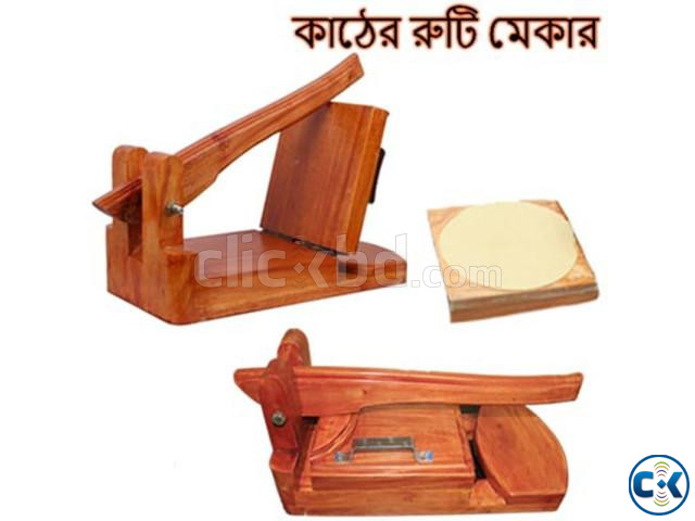 Wooden Ruti Maker with Ruti paper and both side gum tape Bro | ClickBD large image 1