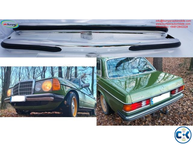 Mercedes W123 Sedan bumper 1976 1985 by stainless steel | ClickBD large image 0