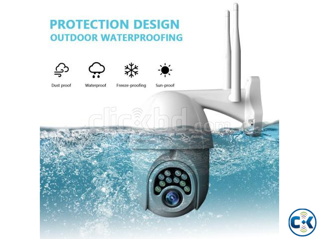 3MP Full Colour Outdoor Waterproof Ptz IP Camera V380 Wifi | ClickBD large image 3