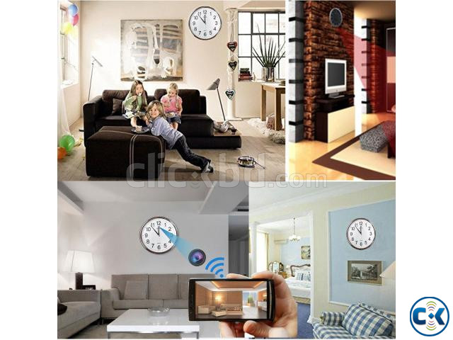 Wall Clock Live Wifi IP Camera Hidden Video Recorder Mini Ca | ClickBD large image 4