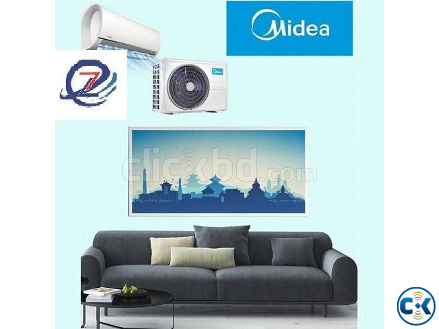 1.5 TON Midea Non-Inverter Split Type Air Conditioner large image 1