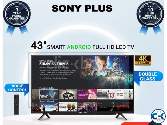Sony Plus 43 4K SMART LED TV VOICE CONTROL DOUBLE GLASS | ClickBD large image 0