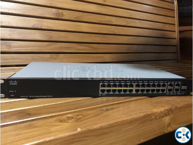Cisco SG300-28 28-Port 10 100 1000 Gigabit Managed Switch.  | ClickBD large image 0