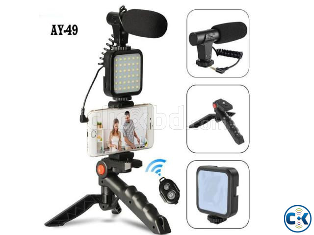 AY-49 remote control Video Kits Microphone LED Fill Light Mi | ClickBD large image 0