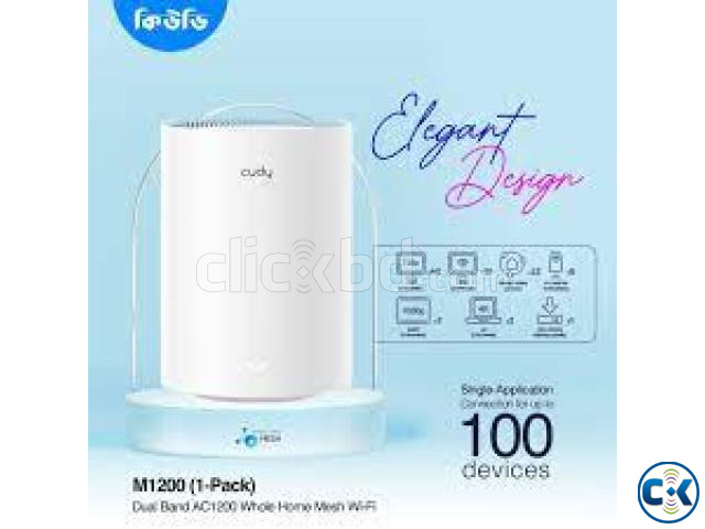 Cudy M1200 AC1200 Whole Home Mesh WiFi Router 1 Pack  | ClickBD large image 2