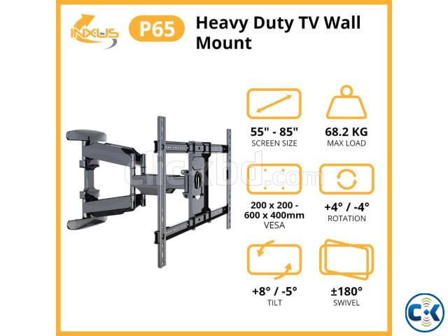 NB P65 Heavy Duty TV Bracket 55 -85 inch Wall Mount | ClickBD large image 1