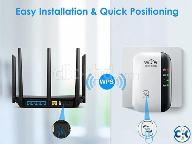Wireless WiFi Repeater 300Mbps Router WiFi Signal Amplifier | ClickBD large image 2