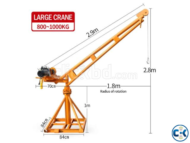 Electric Mini Crane with Rope Hoist | ClickBD large image 0