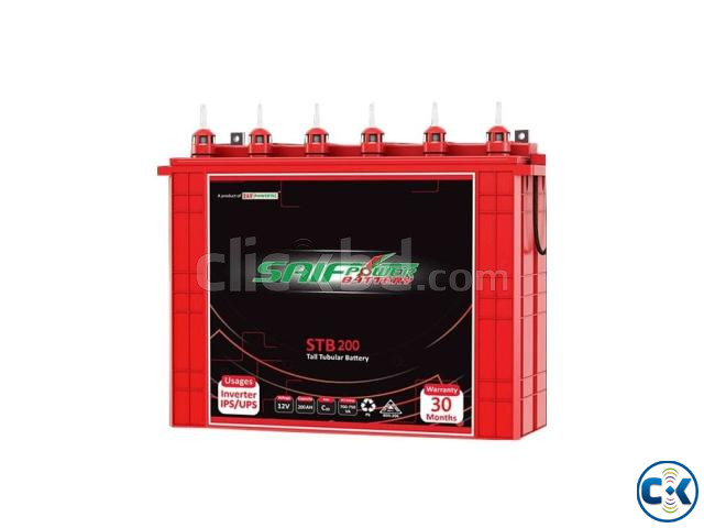 SAIF POWER TALL TUBULAR BATTERY 200AH 30 MONTH S REPLACEMENT | ClickBD large image 2