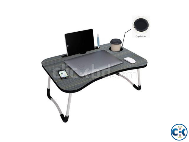 Foldable Laptop Stand Table With Drawer - Laptop Table | ClickBD large image 0